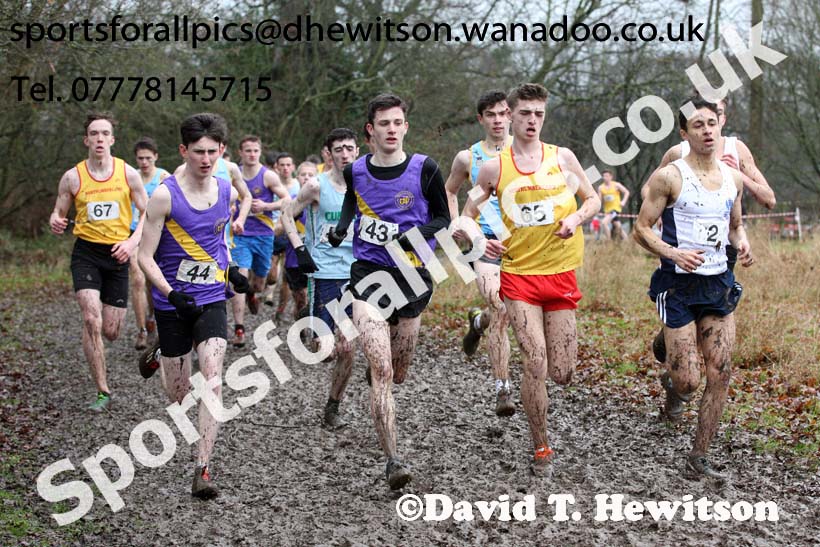 Senior boys Northern Inter Counties Schools Cross Country, Stockton. Photo: David T. Hewitson/Sports for All Pics